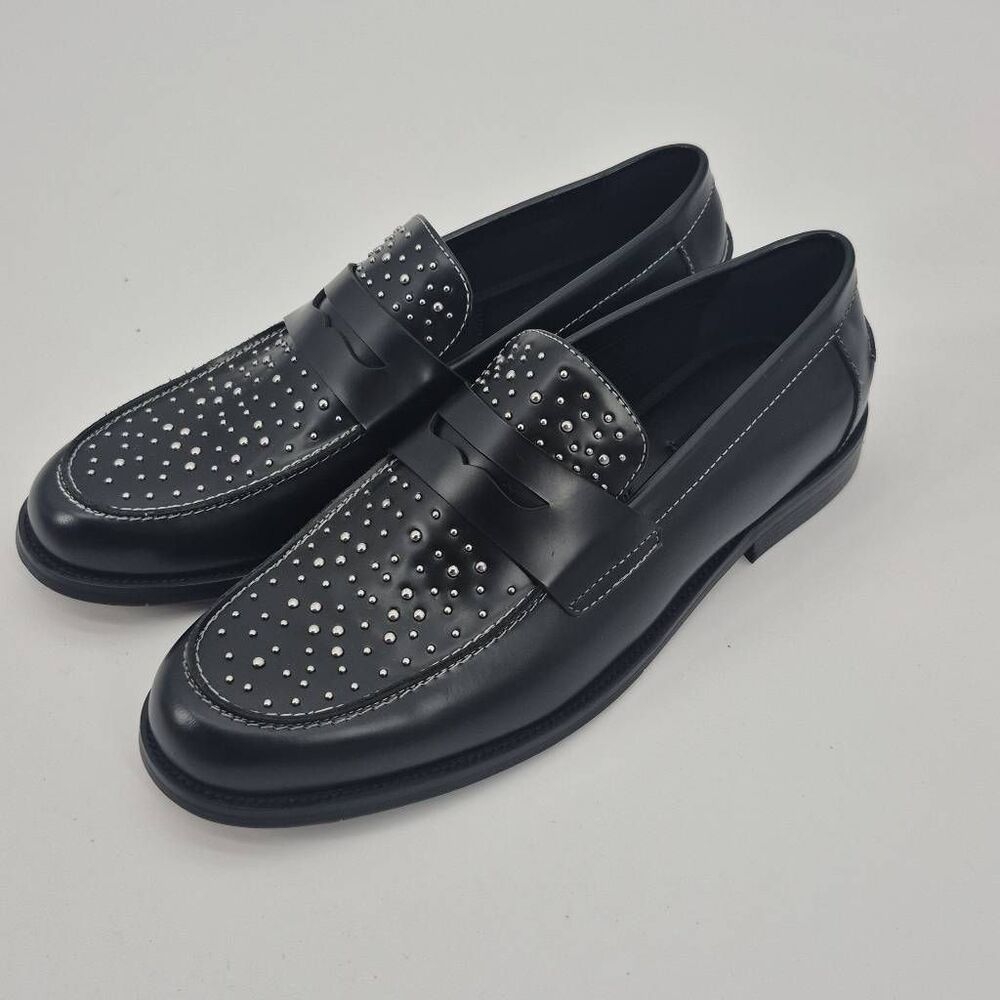 Steve Madden Natan Penny Black Loafer Size 11M
